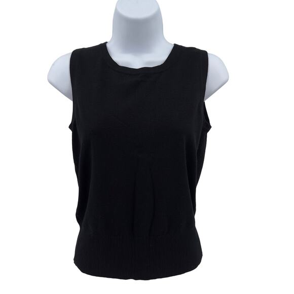 Grace Elements Black Tank & Sweater Lot WMNS Small 3/4 Sleeve Button Up Rayon - Picture 5 of 16